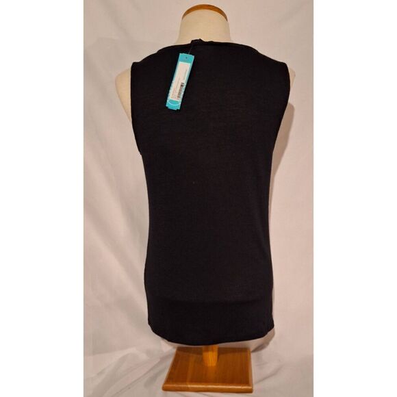 Stitch Fix | 41 Hawthorn Rylee Twist Neck Knit Womens Black Top Size S NEW - Picture 2 of 4